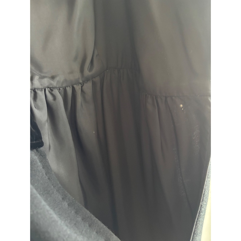 Oscar de la Renta Black Velvet Bodice Midi Dress Women Size 6 - Picture 7 of 7